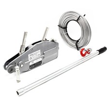 Palan à câble 800kg max. Treuil manuel 20m Ø8,3mm Sylviculture Jardinage Bateau