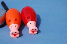 lot  cochon qui rit X 2 - jouet ancien -rouge et orange //CP// 