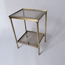 sellette table en laiton verre