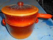 couscoussier terre cuite vernissée occasion ancien b état couscous authentique