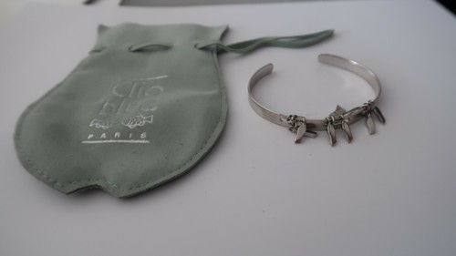 Clio blue bracelet - blue, argent