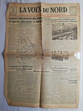 N2 Ancien journal La Voix du Nord N 78 lundi 18 septembre 1944 capitale, Flandre
