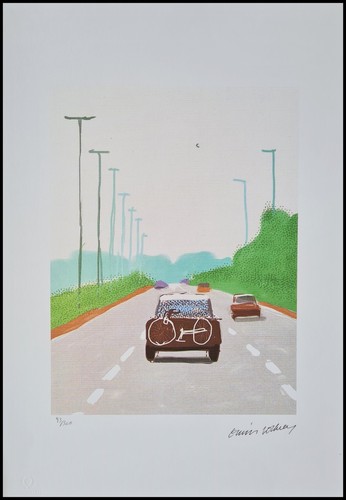 David hockney voiture the - hockney, on
