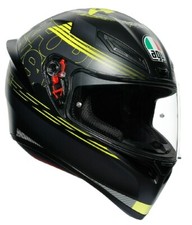 Casque intégral AGV Moto K1 Track 46 réplique Valentino Rossi noir jaune