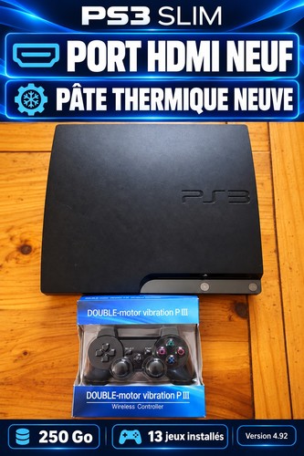 Console ps3 slim 250go - slim,