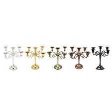 Chandelier à 5 Bougies En Métal Avec Chandelier Porte-bougie De Mariage  '' De