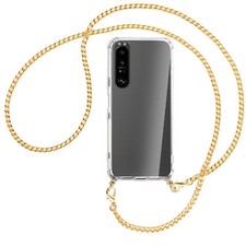 Collier pour Sony Xperia 1 III (6.5'') chaîne en métal (O) Etui Coque + cordon