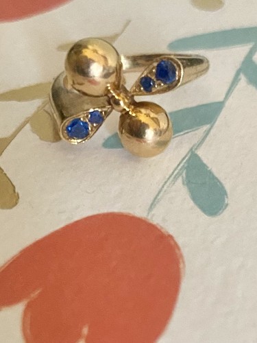 Bague carats saphirs - 18,