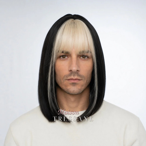 Perruque homme noir blond - homme, et