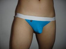 Jock Strap Pocket bleu ciel coton NEOFAN taille S/M  Ref CT03