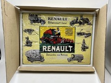 Plaque métal Tracteur/Camion RENAULT 1920's - 40x30 cm - Réédition - Neuf