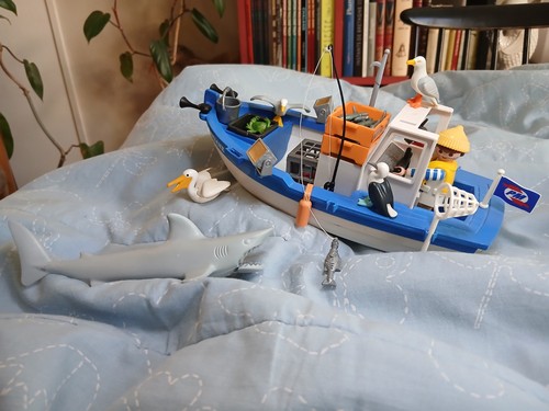 Bateau pêche playmobil - bateau, de