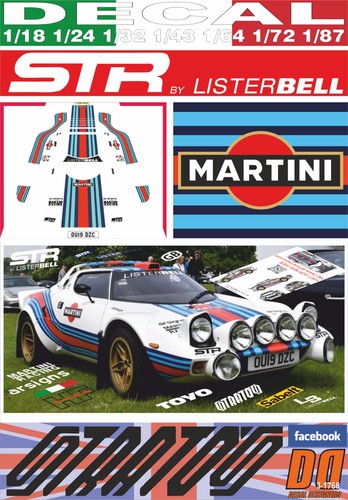 Decal str martini - decal, lister