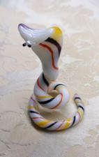 SERPENT en verre PARFAIT ETAT Pièce unique-ARTISANAL. Animaux en verre