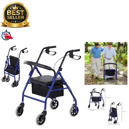 Déambulateur homcom roues - 4,