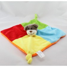Doudou plat ours bleu jaune vert rouge orange ZEEMAN - 18248