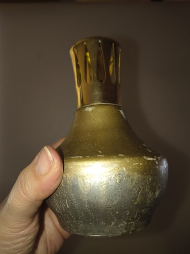 Lampe berger ancienne dorée - lampe,