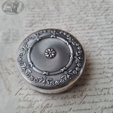 BOITE en Métal Argenté Vintage Silver Plated JEWEL BOX