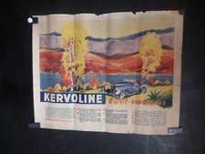 AFFICHE KERVOLINE HUILE  POUR