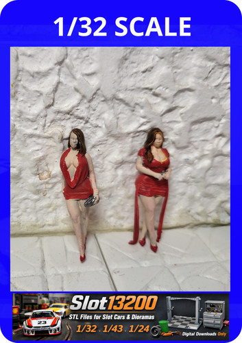 Figurines paddock girls 32 - girls, 1/32