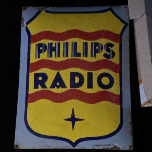 Philips radio ancienne - ancienne, plaque