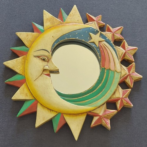 Miroir vintage céleste demi