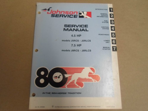 1980 johnson service atelier - 1980,