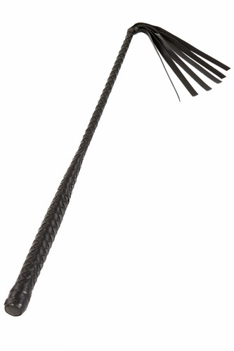 Cravache tressée simili cuir - cravache,