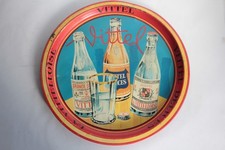 Plateau publicitaire tôle Vittel La vittelloise 1950 Bistrot (74148)