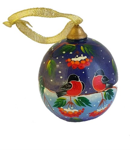 Boule noel bois peint - bois,