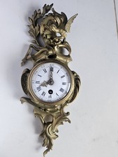 Cartel De Carrosse Pendulette Pendule XIX Bronze Dore Era Napoleon III viardo...