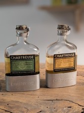 CHARTREUSE FLASQUE JAUNE ET VERTE ANNEE 50 