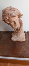 buste en terre cuite "Mermoz " Du Sculpteur Ugo Cipriani 1887 1960