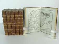 LABORDE Itinéraire descriptif de l'Espagne 1809 5/5 Volumes + ATLAS CARTES PLANS