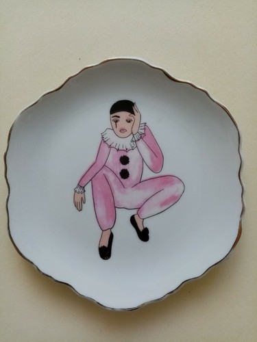 Assiette hexagonale decorative - assiette,