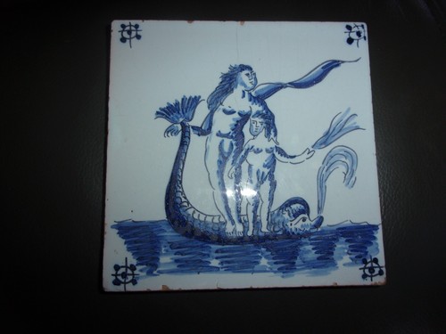Ancien carreau faïence - , delft