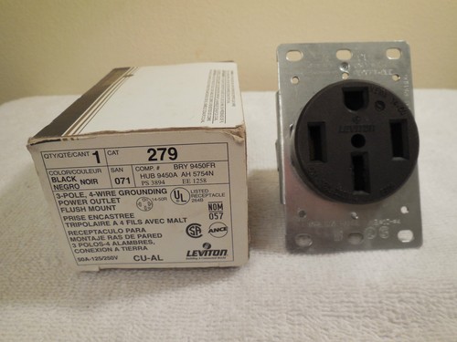 Leviton black pole wire - 3-pole, 4-wire