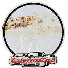 RUSTY PORSCHE 944 TURBO CUP DOORS NUMBER VINTAGE BLACK STICKERS AUTOCOLLANT