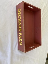 Wood Orchard Farm Fruit Vegetable Tray / Box 15”x10”