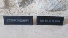 Lot 2 Anciens insignes emblèmes DODGE CHARGER plaque badge voiture auto 1980s