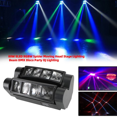 80w 8led rgbw spider moving - rgbw,
