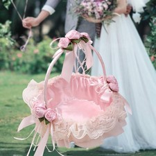 Panier de mariage en rubans de