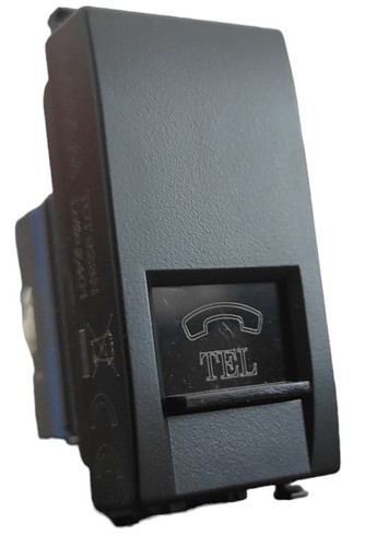 Prise téléphonique noire