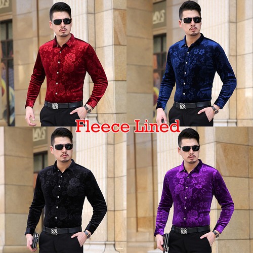 Hommes velours floral - floral, doublure