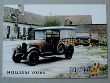 CITROËN B 14 1927 Carte de Voeux téléthon 1999 CP Automobile ancêtre Tacot 