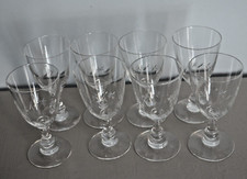 8 Verres à Vin Blanc Cristal