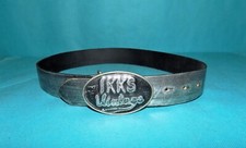 ceinture IKKS en cuir argenté vieilli d'origine  taille  70