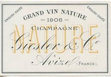 ETIQUETTE DE CHAMPAGNE / GRAND