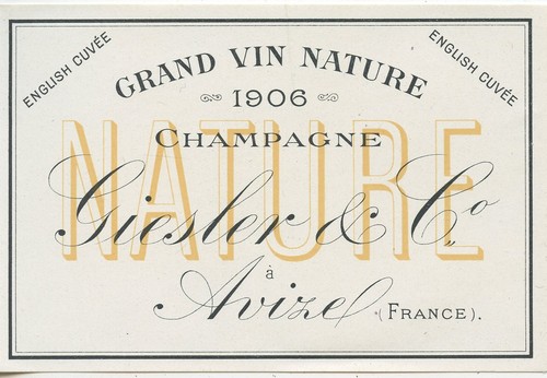Etiquette champagne grand - de,