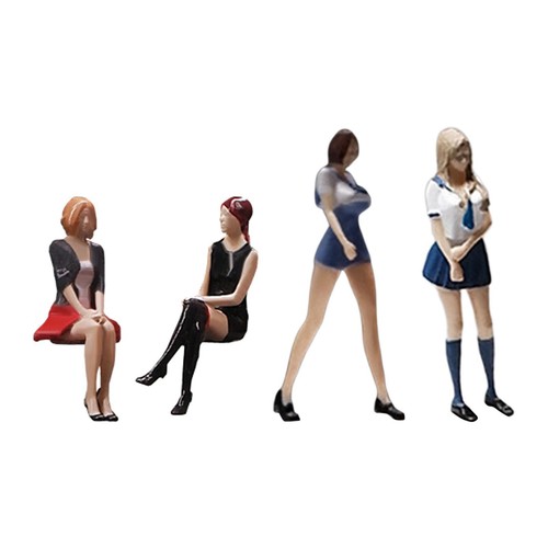 Résine fille figures - 1/64,